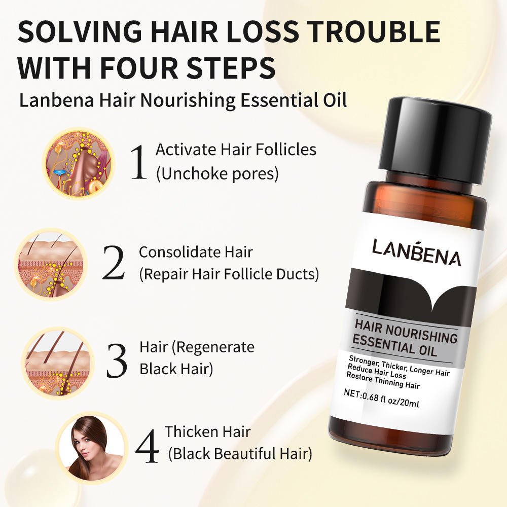 LANBENA High Quality Hair Care Moisturizing Improvement Fury Anti Hair Loss Hair Nourishing Serum Oil 20ml