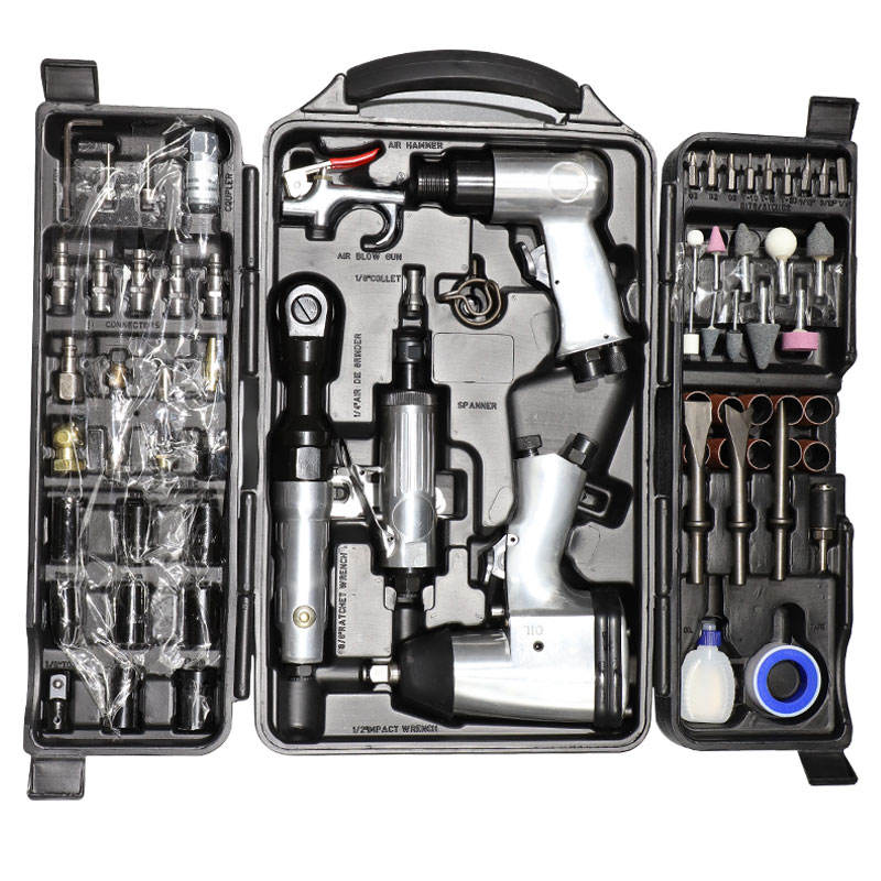 OBBL 71PCS Pneumatic Tools Combo Kit Air Die Grinder Kit Pneumatic Tools Set Air Wrench Set Air Powered Wrenches Grinder Tool