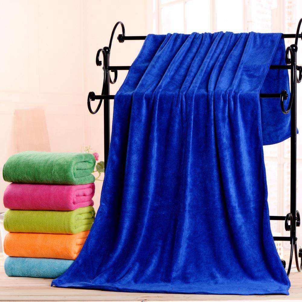 High Quality Wholesale Custom Size Soft Multi Color Microfiber 35*75 Quick-Dry Face Towel and 70*140 Quick Dry Bath Towel