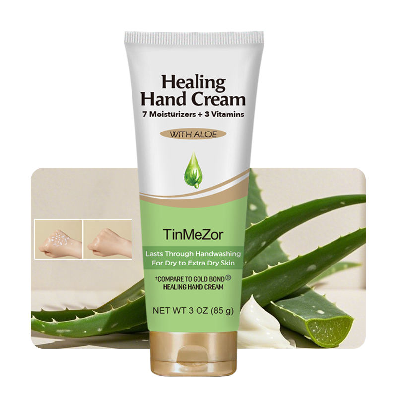Vitamin E Moisturizing Hand Cream Organic Aloe Vera Shea Butter Hand Cream for Dry Skin Tube Hand Cream