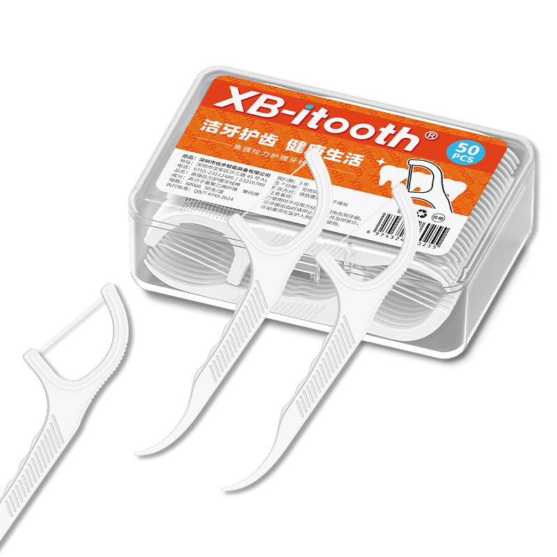 Orthodontic Plastic Dental Floss Picks Ergonomic Floss Sticks with Grip Design for Effective Cleaning
