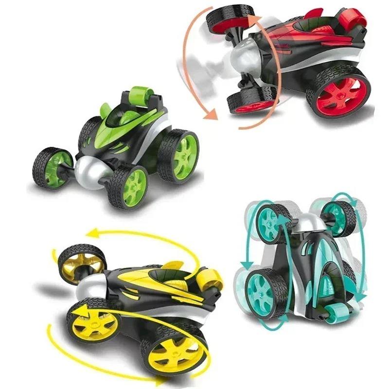 HYUE Mini High-Speed Battery-Powered RC Stunt Car for Kids 360-Degree Action & Drift with Included Remote Controller