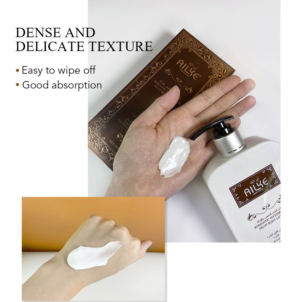 HOT SALE Ailke Body Cream Strong Whitening OEM Label Private Order Moisturizing Lightening Fruity 400 ml Body Lotion
