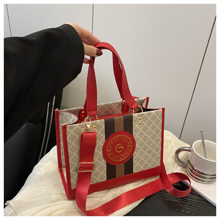 2026 Latest Geometric PU Crossbody Shoulder Bag with Cover Closure Elegant Luxury Fashion Trend Women's Handbag