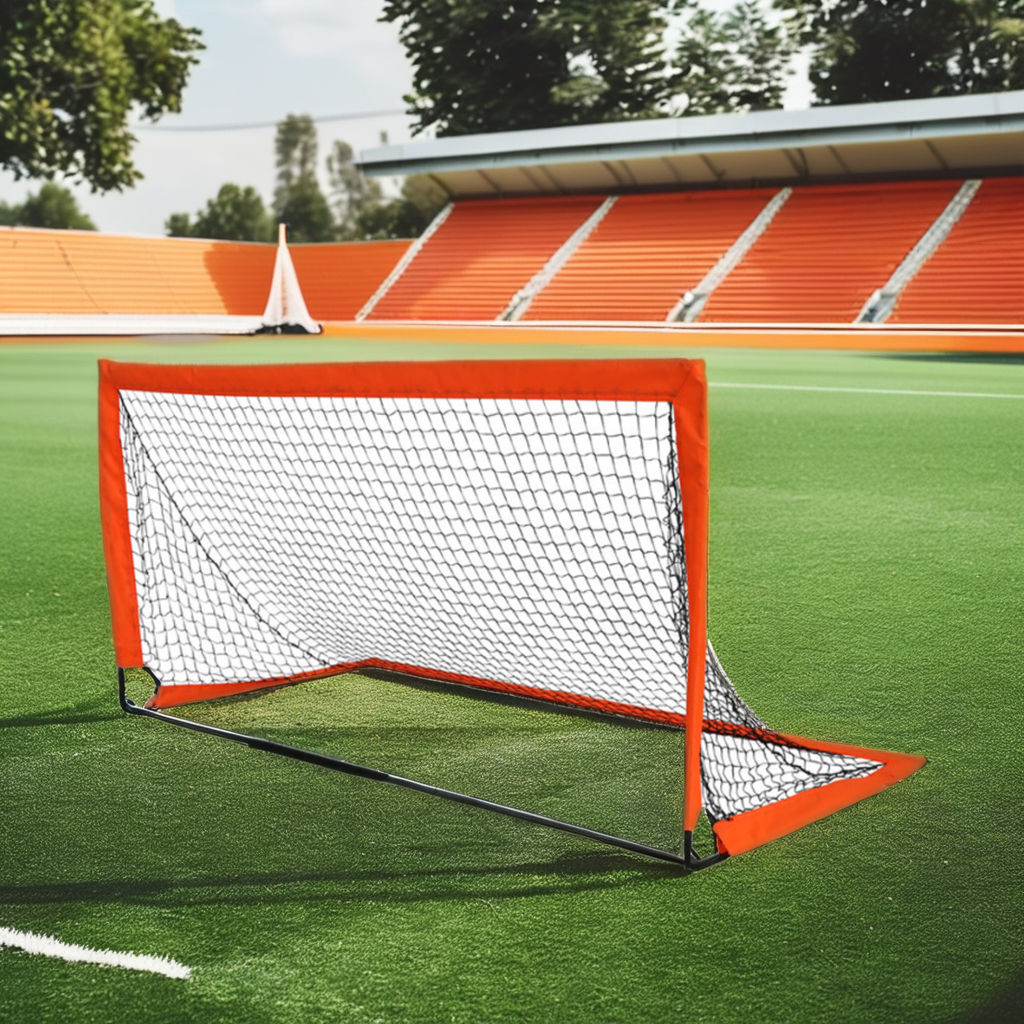 Ready to Ship Portable 4*3 FT Foldable Soccer Goal Net Mini Football Training Equipment for Kids and Youth 1 Set