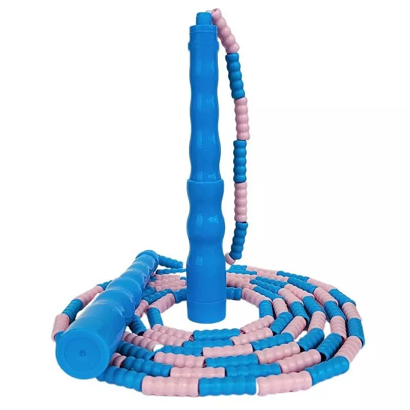 Bamboo Knot Rope Jumping Kindergarten Soft Beads Pupils Pattern Ball Knot Rope Jumping