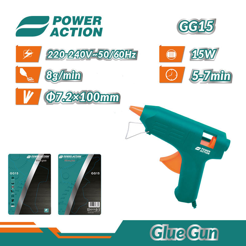 15W Electric Power Heat DIY Tools Hot Silicone Melt Glue Gun