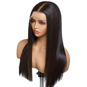 Premium 13*4 Long Straight Hair Heat-Friendly Synthetic Lace Front Wig Soft Transparent Lace Front High Temperature Fiber