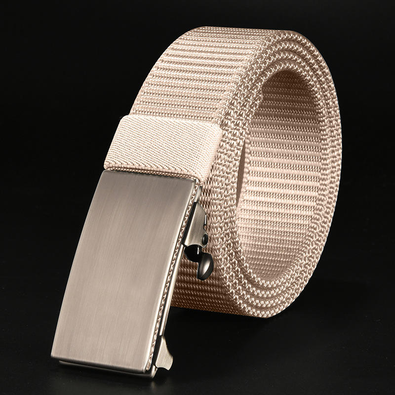 Popular Automatic Buckle Belt Nylon Canvas Belt Outdoor Leisure Breathable Belt for Men