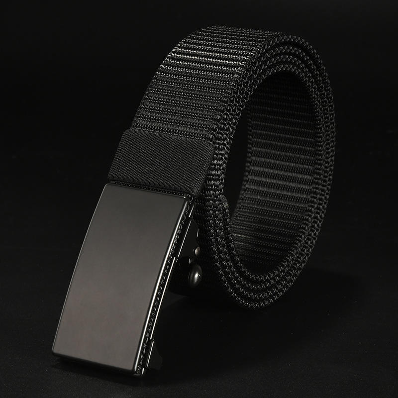 Popular Automatic Buckle Belt Nylon Canvas Belt Outdoor Leisure Breathable Belt for Men