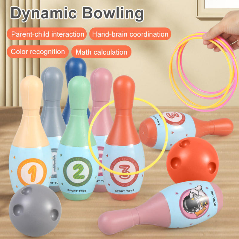 Colorful Digital Plastic Bowling Toy for Kids Educational Game for Children Aged 5 to 7 Years for Young Siders