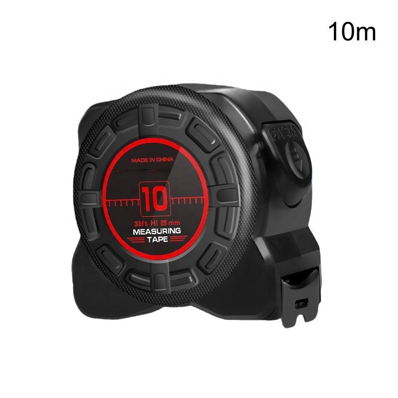 Self-locking Black Tape Measure 3m-10m Thickened and Hardened Tape Measure, Anti-drop Box Ruler, High-precision Measuring Tool