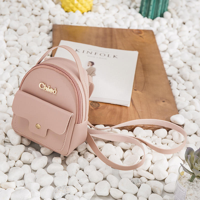 PU Leather Mini Backpack MultiFunction Small Backpack Purse Designer Famous Brand Women Bags Simple Shoulder Bag Mochila