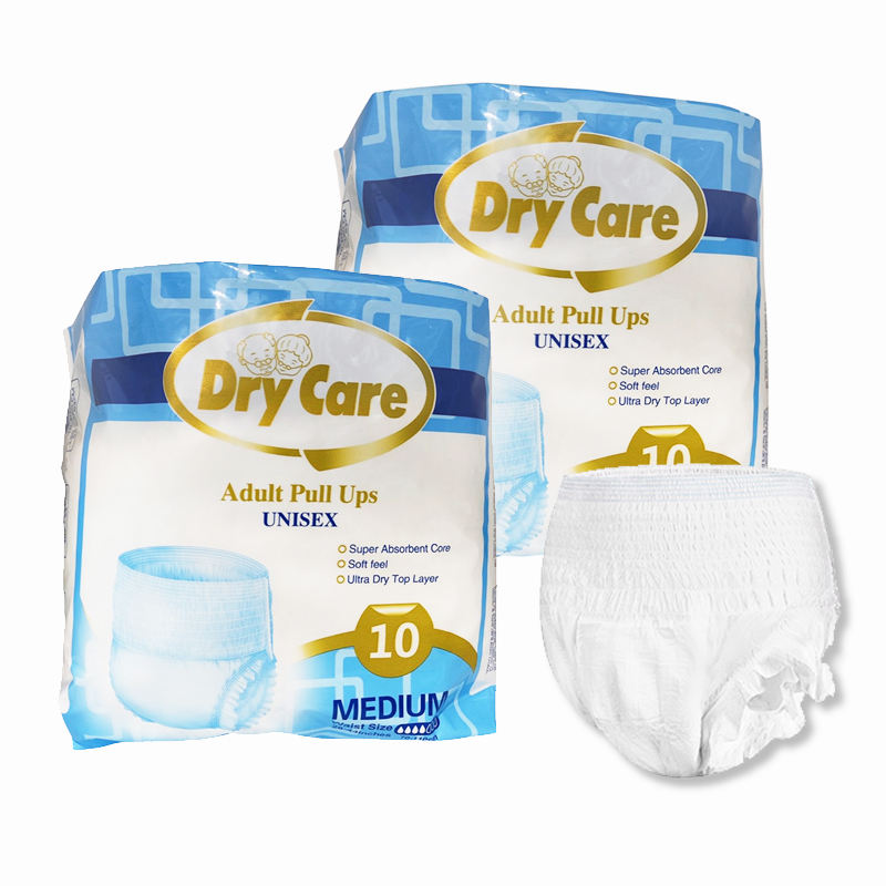 Adult Diaper Pants Super Thick PE Film Disposable Pull-On Panties Unisex Elderly Printed Leak Guard