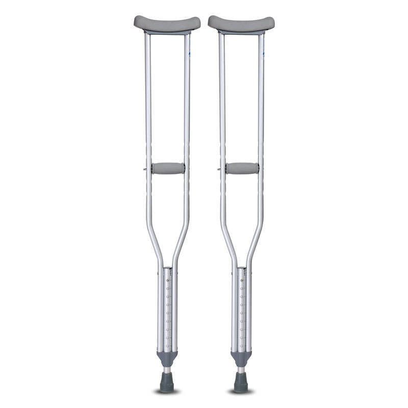 Adult Crutches Adult Armpit Crutches Aluminum Non-slip Fracture Disabled Axillary Crutches Adjustable Height