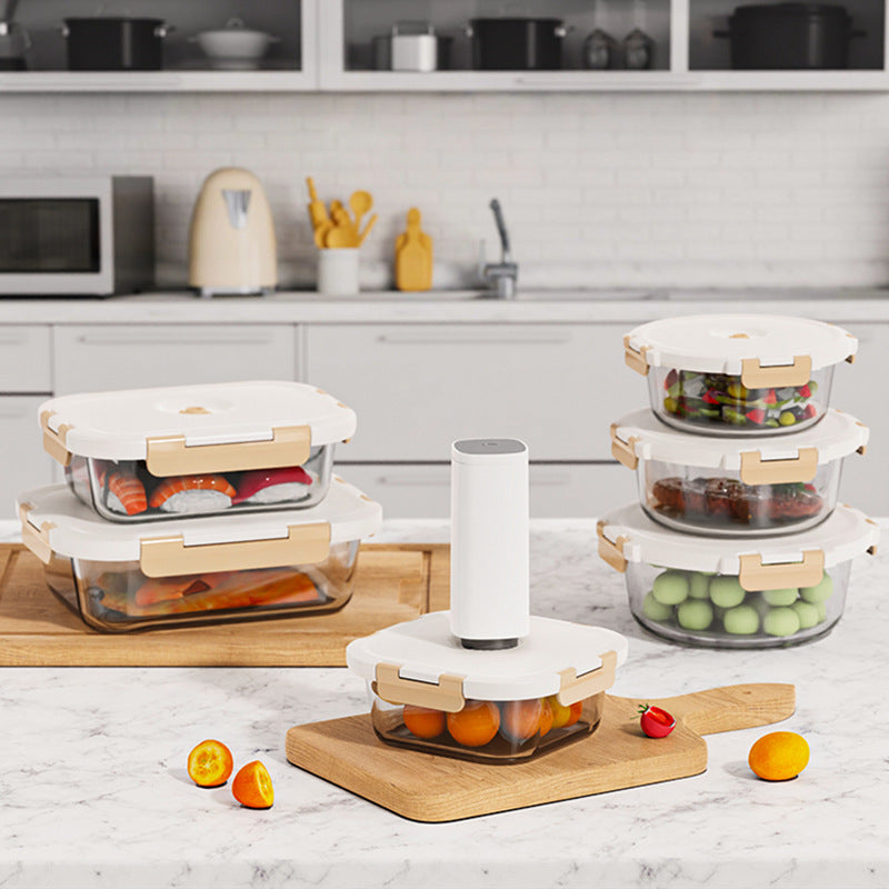 Electric Vacuum Food Sealed Glass Crisper