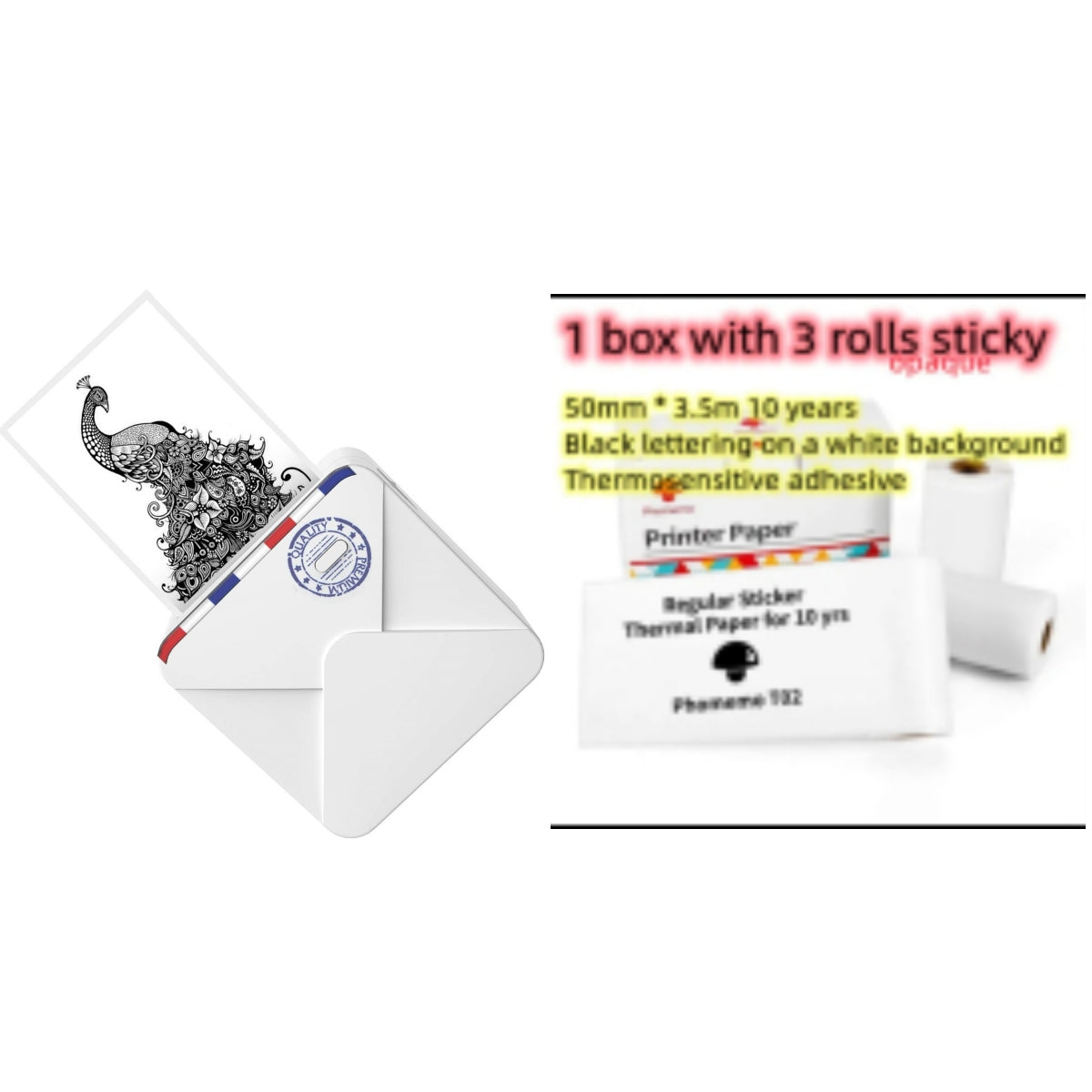Pocket Small Mini Bluetooth Handheld Portable Thermal Printer