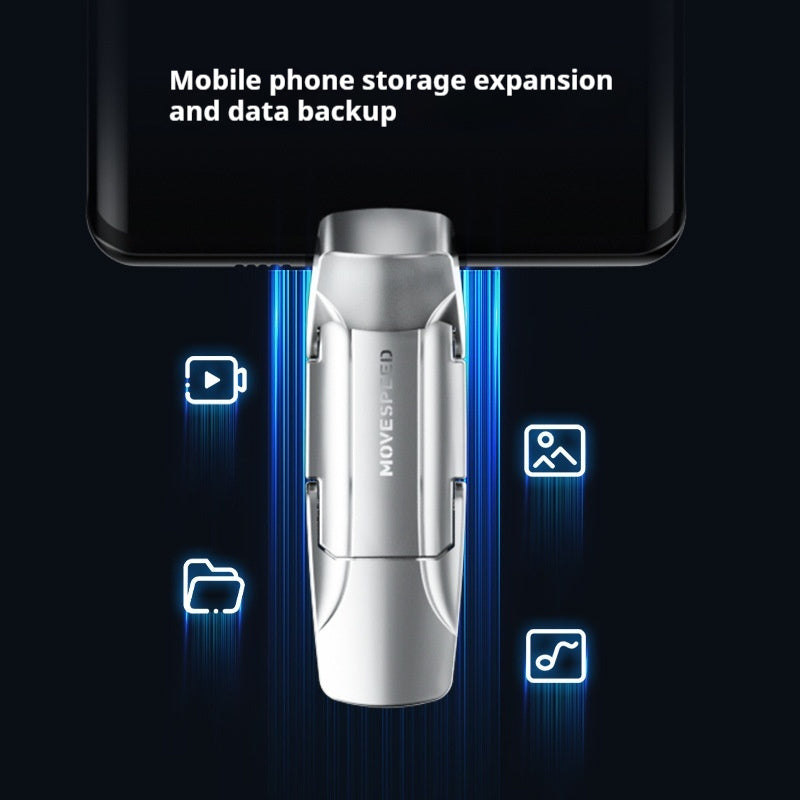 Dual-Type-C Port Solid-State USB Flash Drive For Phones And Computers
