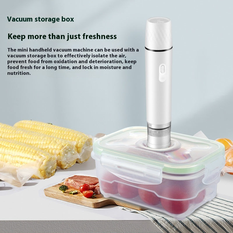 Vacuum Sealing Machine Mini Handheld Vacuum Stick Food Preservation Buggy Bag Electric Vacuum Machine