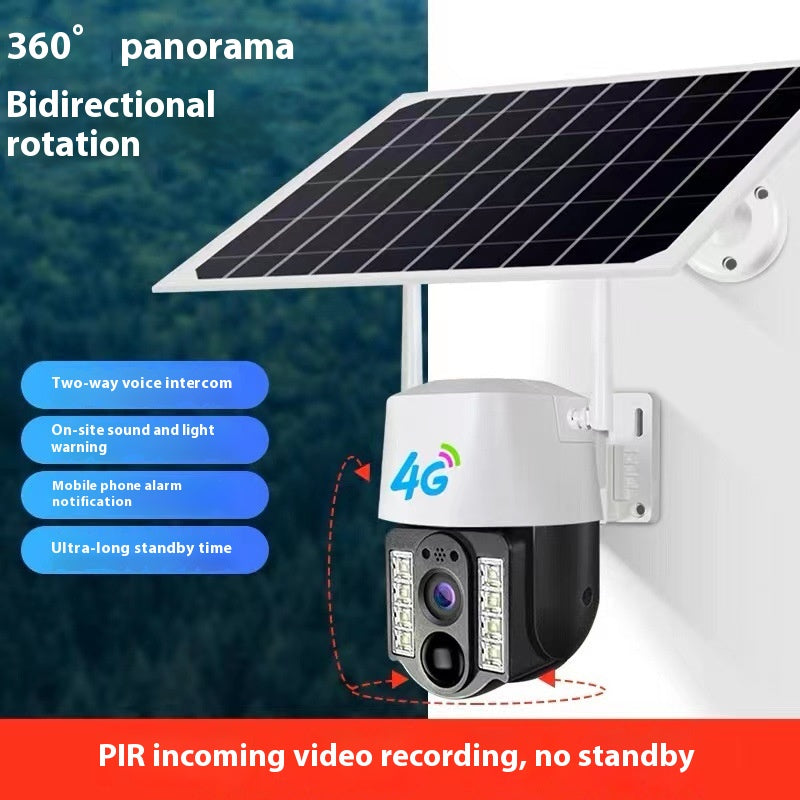Solar Surveillance Camera Outdoor Gimbal Network
