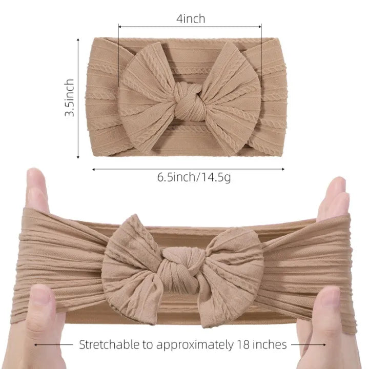 Baltra 3Pcs/set Bow Baby Headbands Solid Color Girl Hair Accessories Cute Girls Princess Bow Newborn Gift