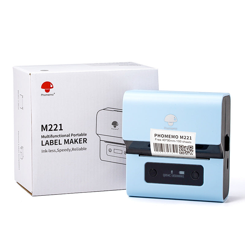Mini Bluetooth Thermal Barcode Sticker Small Label Printer Household