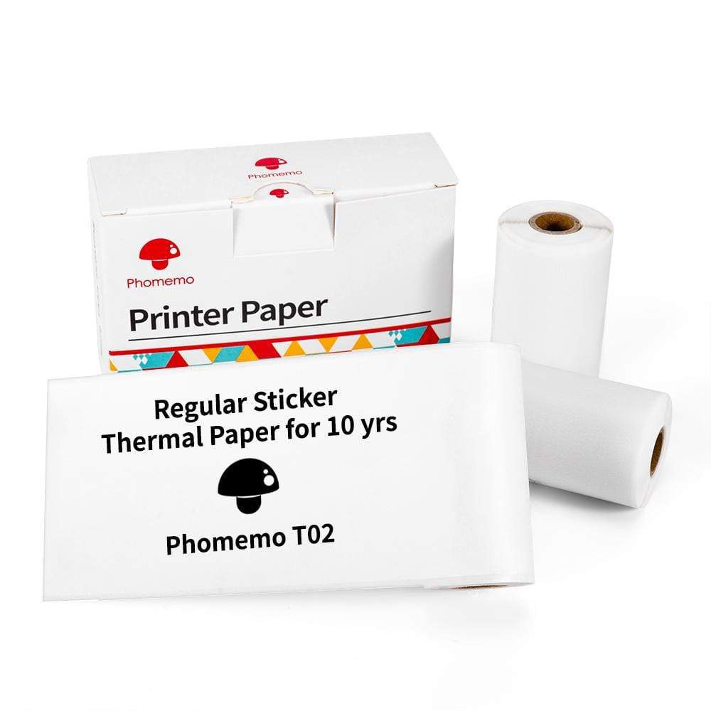 Phomemo Three-proof Thermal Sensitive Adhesive Sticker Label Sticker Suitable For T02 Household Wrong Question Printer
