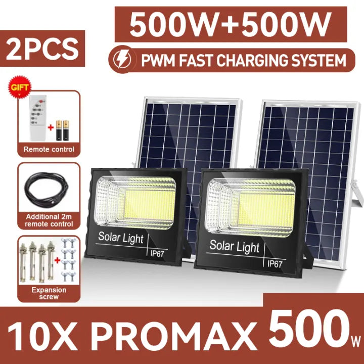 3000W Solar Lights Buy 1 Take 1 - Outdoor Lighting with Solar Panel - Perfect for Gardens, Patios, and Streets - Energy-Saving LED Lights with Long Lifespan - Easy Installation and 5-Year Warranty Christmas decorative lights
