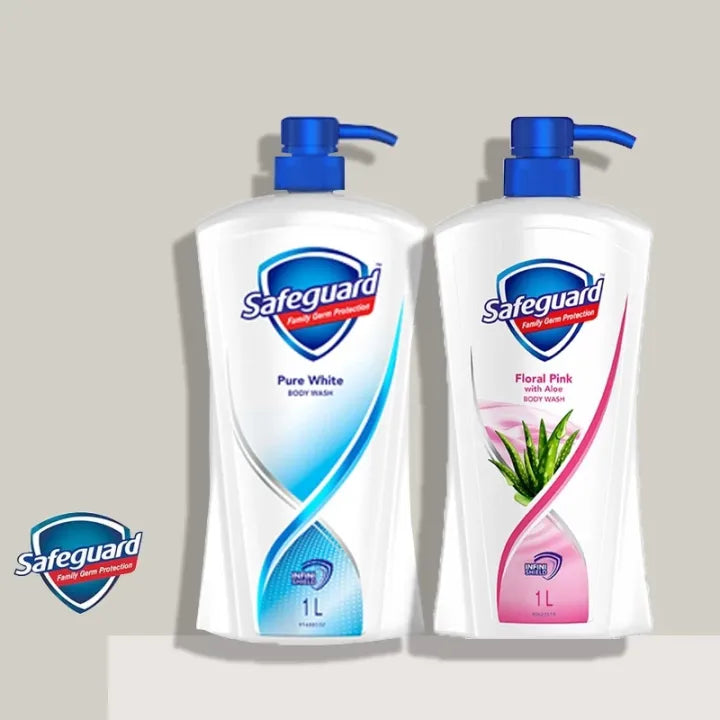 Hot sale Safeguard Pure White , & Aloe Vera Body Wash 1L