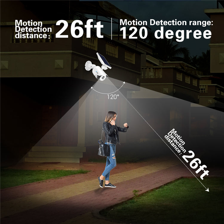 Solar Lamp Head Camera Outdoor Waterproof Sensor Simulation Monitoring