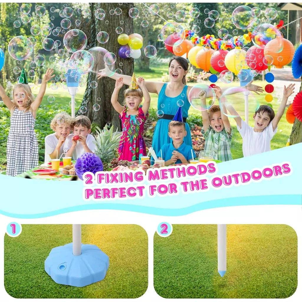 Standing Bubble Machine Portable Automatic Outdoor Toys Standing Bubble Machine for Party for Indoor Backyard shuosph
