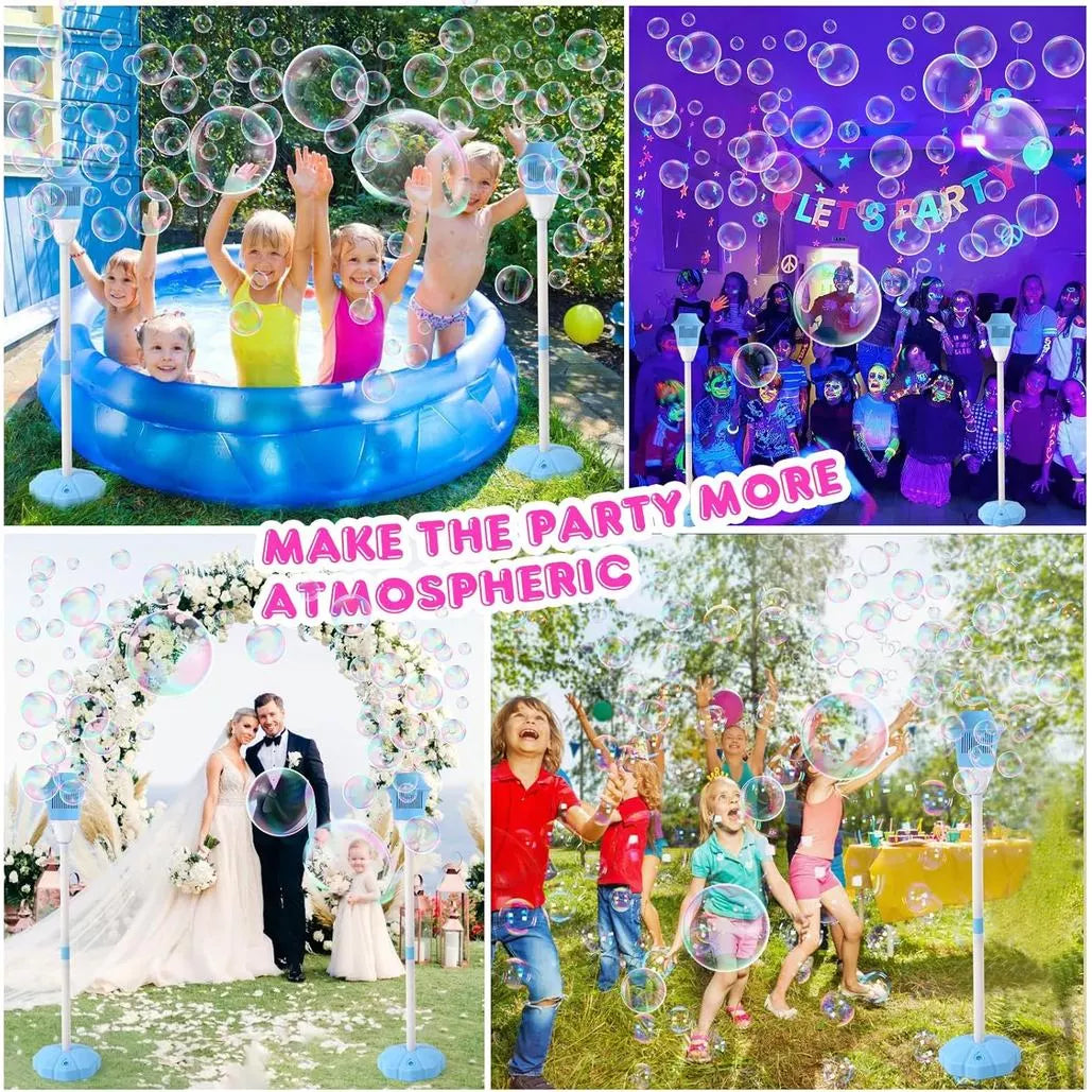 Standing Bubble Machine Portable Automatic Outdoor Toys Standing Bubble Machine for Party for Indoor Backyard shuosph